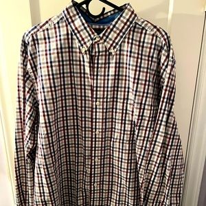 Blue, purple and gray mens XL long sleeve shirt